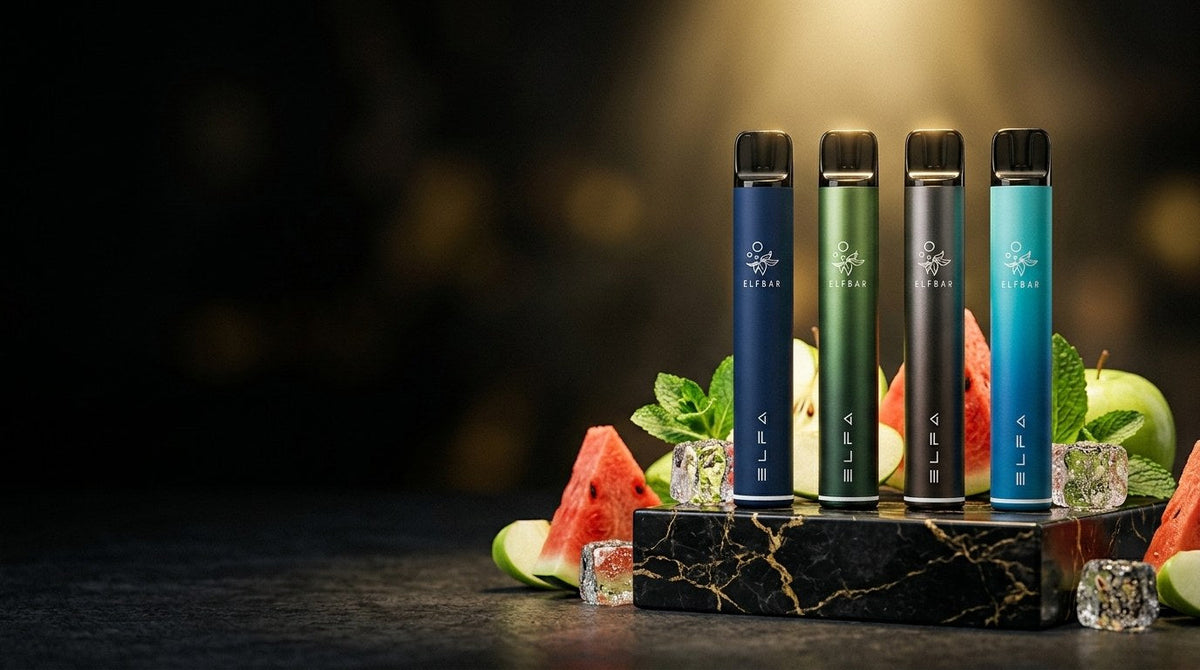 Prefilled pod kits on a marble display