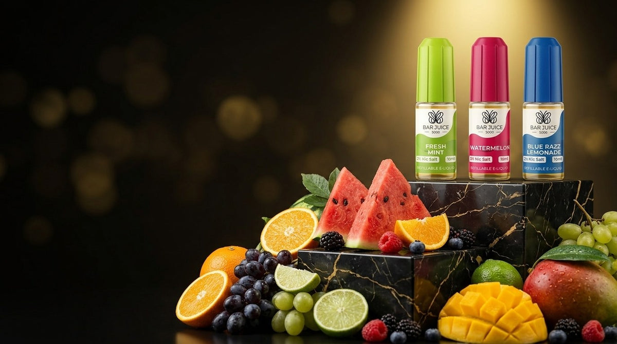 Bar-style 10ml nic salt bottles