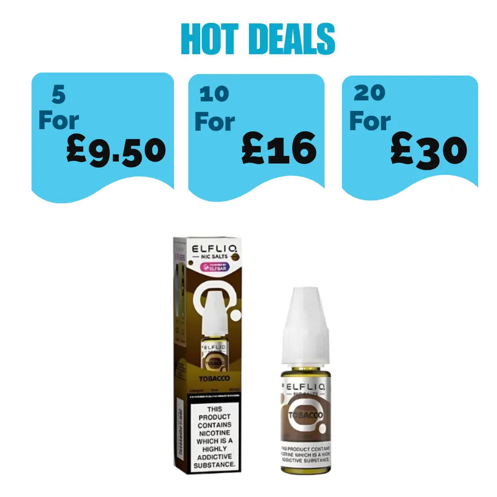 Elf Bar ElfLiq Tobacco 10ml Nic Salt