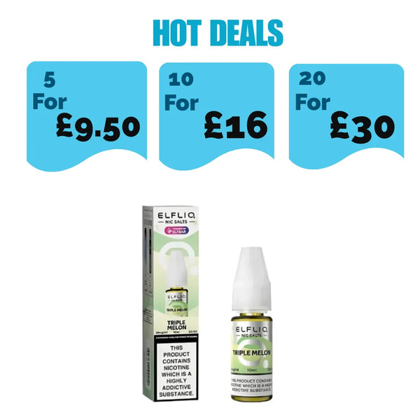 Elf Bar ElfLiq Triple Melon 10ml Nic Salt