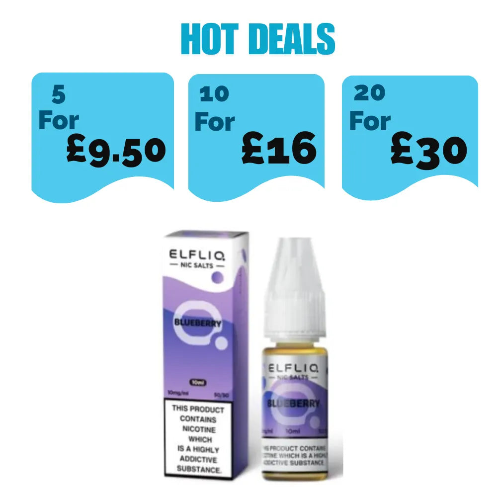 Elf Bar Elf Liq 10ml Nic Salt - Blueberry