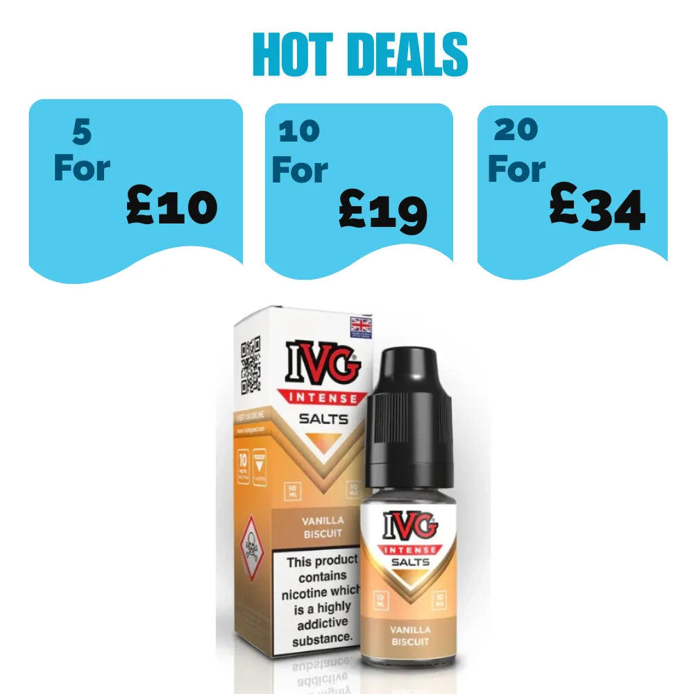 IVG Intense Nic Salts - Vanilla Biscuit