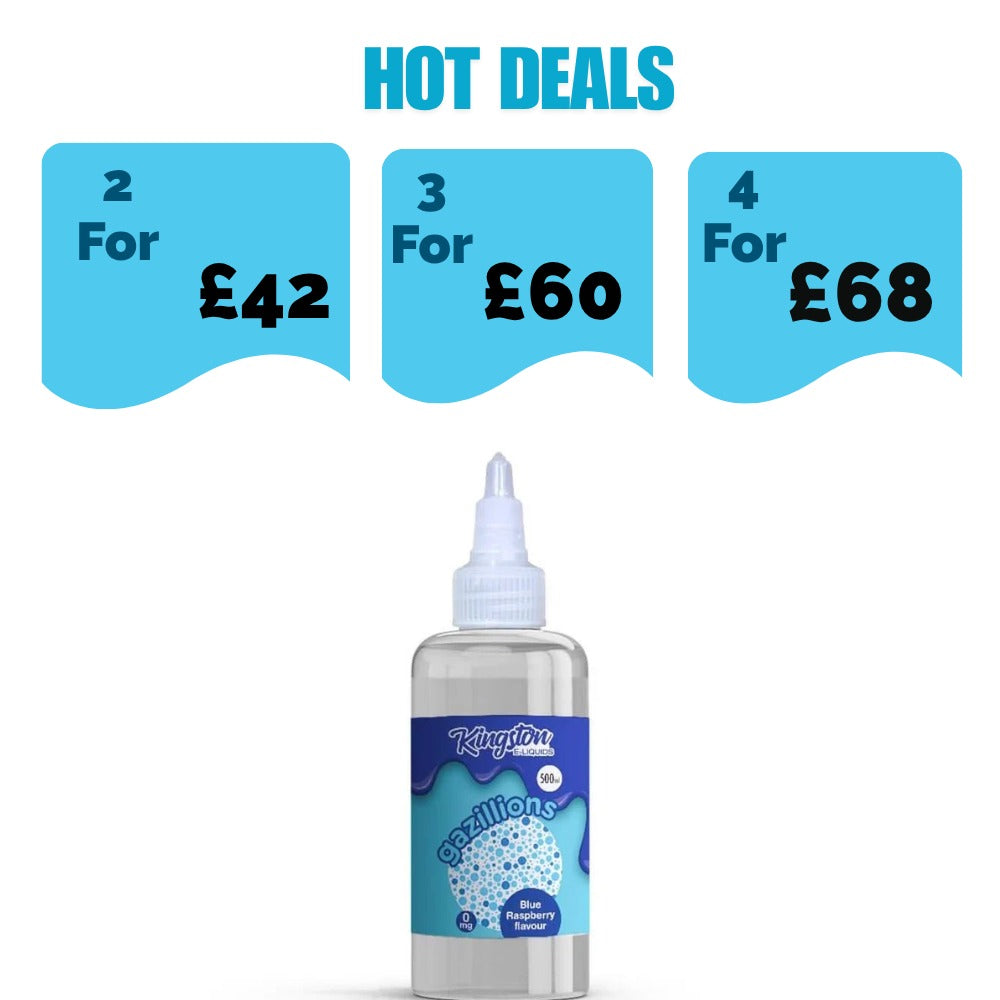 Kingston E-liquids Gazllions 500ml Shortfill