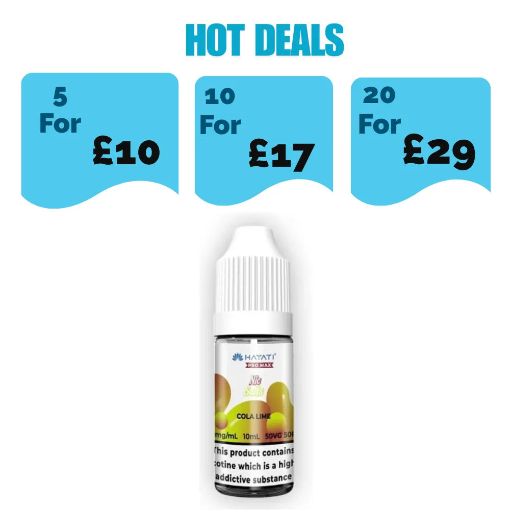 Hayati Pro Max NIC Salt 10ml E-liquid - Cola Lime