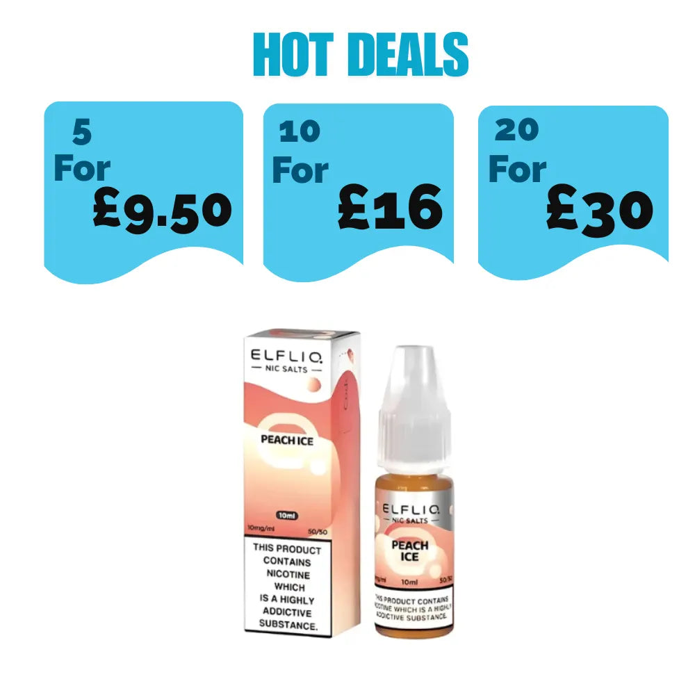 Elf Bar Elfliq Peach Ice 10ml Nic Salt