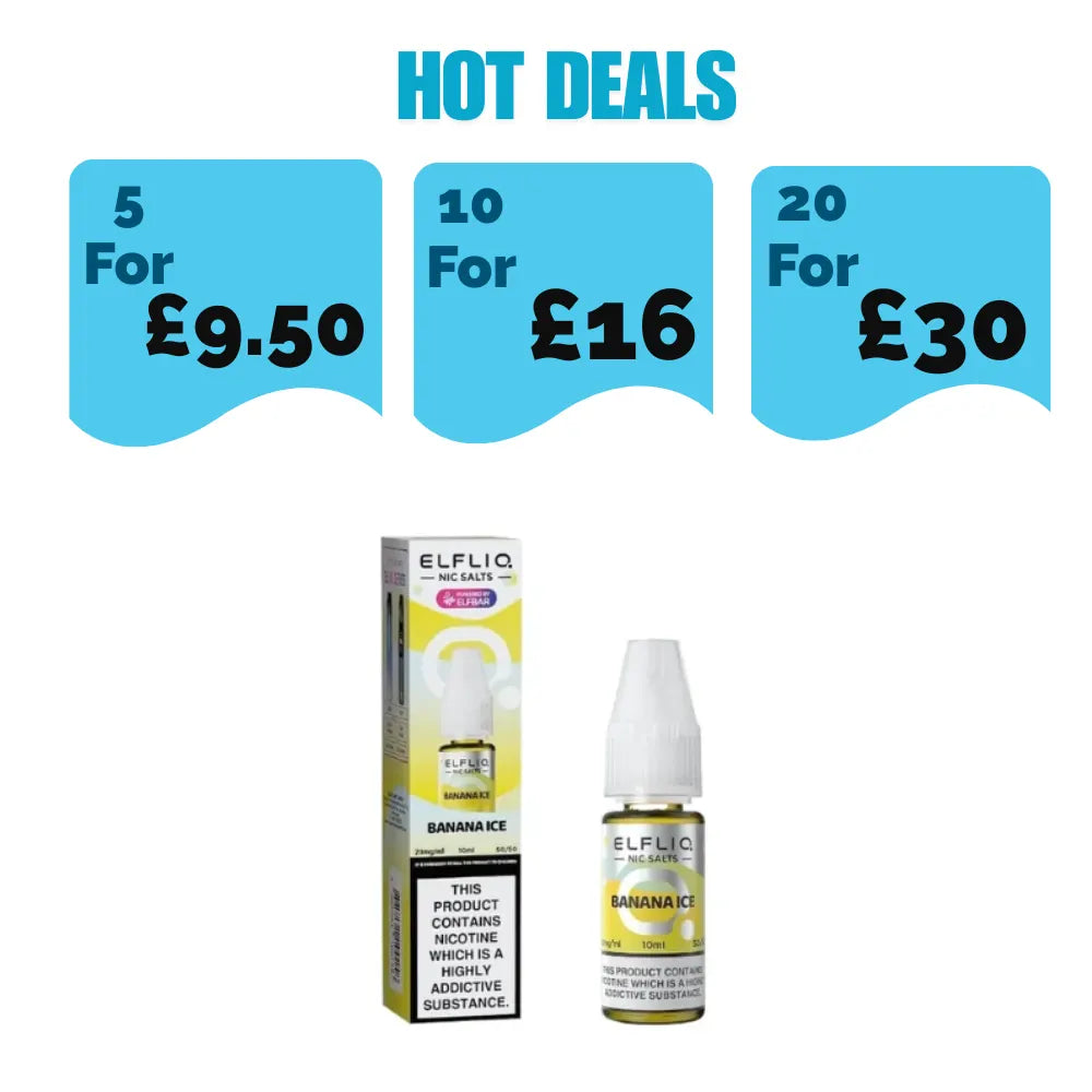 Elf Bar ElfLiq Banana Ice 10ml Nic Salt