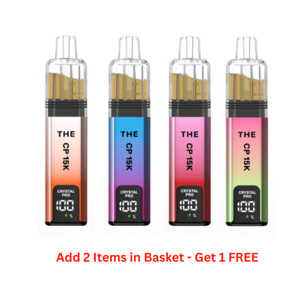 THE CP 15K Crystal Pro Prefilled Pod Kit - Box of 5 - Buy 1 Box Get 1 Box Free