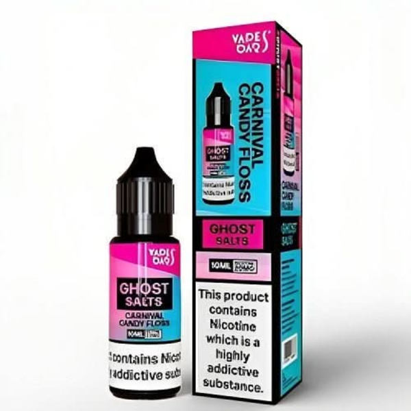 Vapes Bar Ghost Salts 10ml Nic Salt E-liquid - Carnival Candy Floss