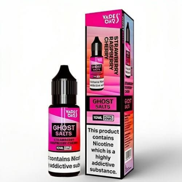 Vapes Bar Ghost Salts 10ml Nic Salt E-liquid - Strawberry Raspberry Cherry