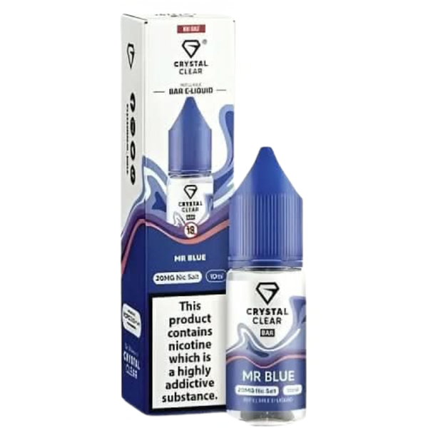 Crystal Clear 10ml Nic Salt - Mr Blue