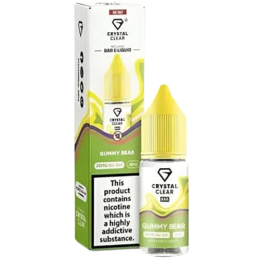 Crystal Clear 10ml Nic Salt - Gummy Bear