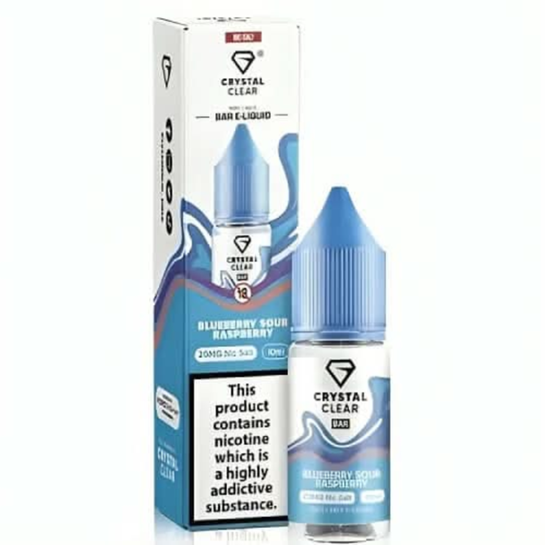 Crystal Clear 10ml Nic Salt - Blue Sour Raspberry