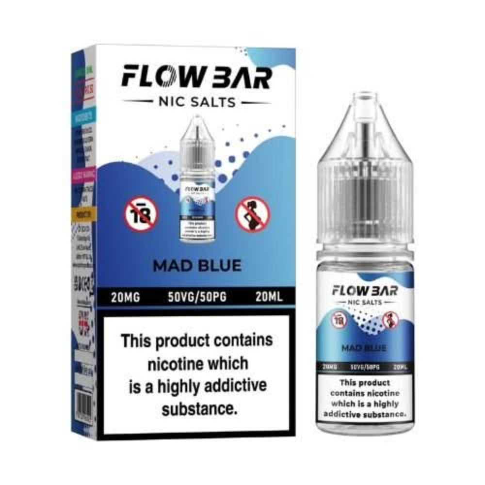 Flow Bar Nic Salts 10ml - Mad Blue
