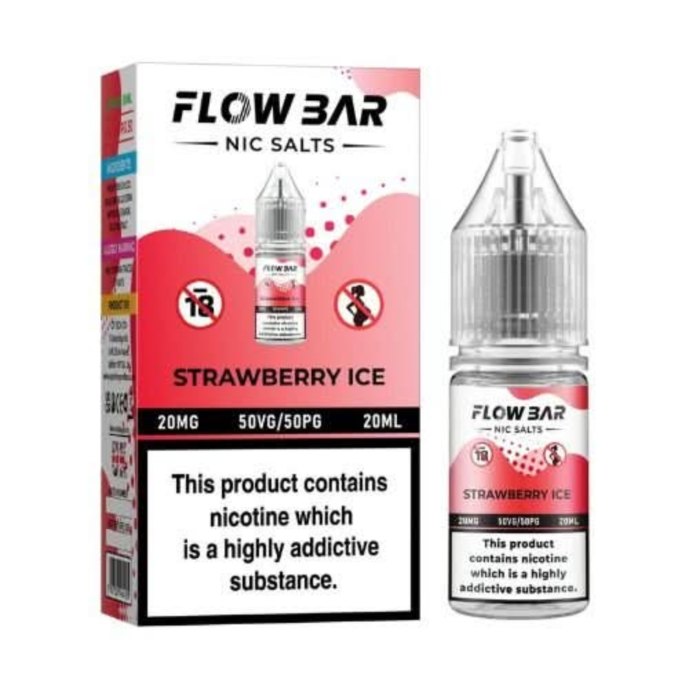 Flow Bar Nic Salts 10ml - Strawberry Ice