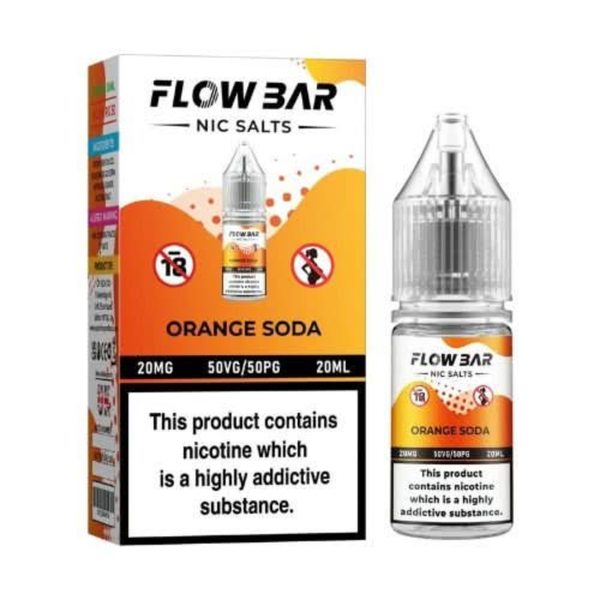 Flow Bar Nic Salts 10ml - Orange Soda