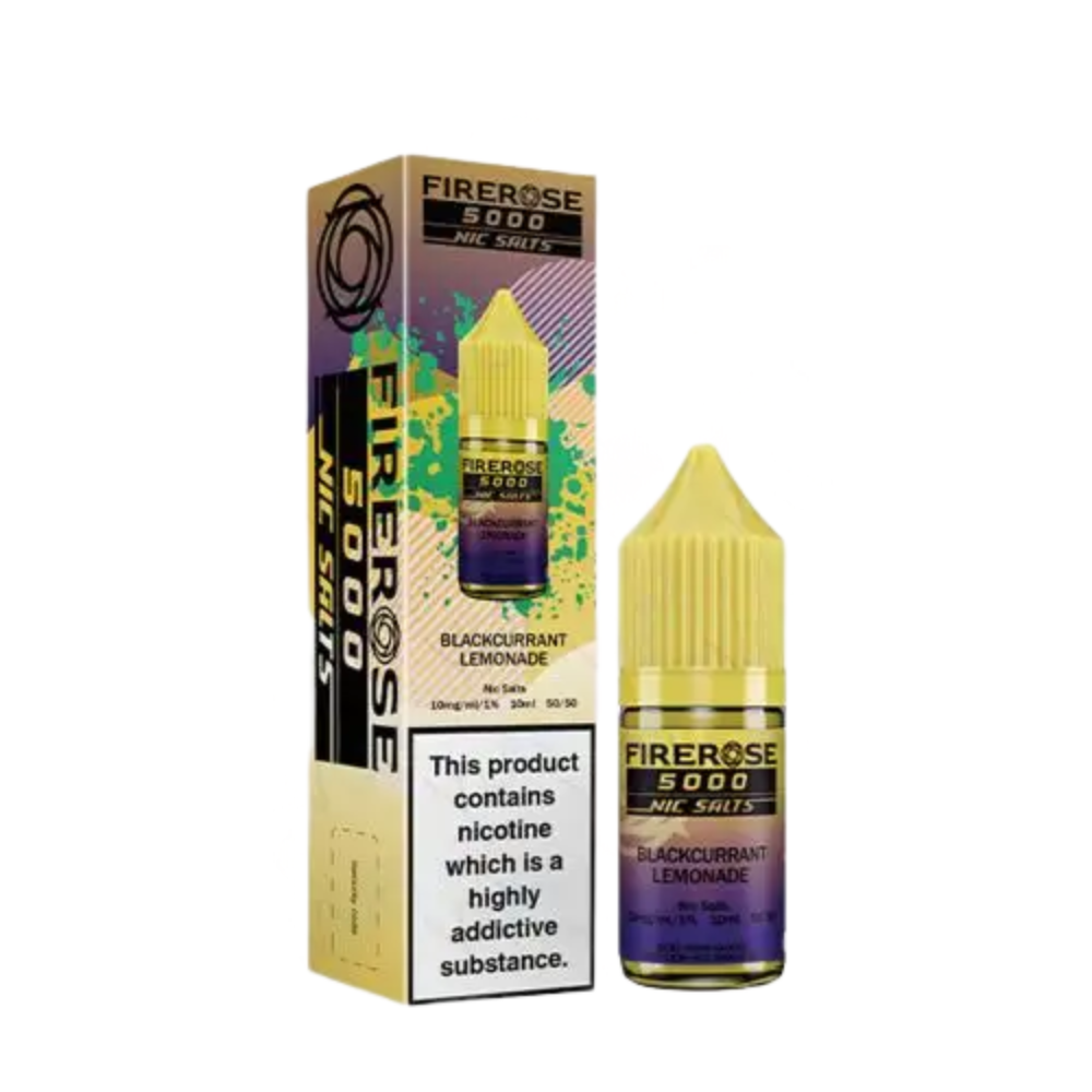Firerose 5000 Nic Salt E-Liquid 10ml - Blackcurrant Lemonade