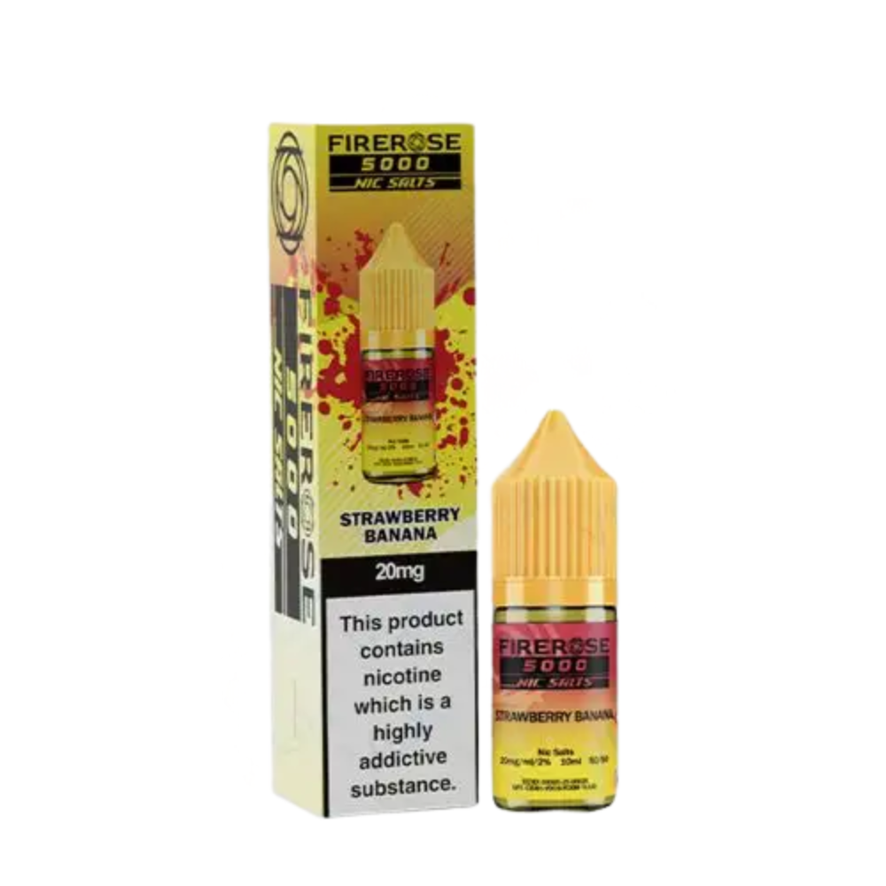 Firerose 5000 Nic Salt E-Liquid 10ml - Strawberry Banana