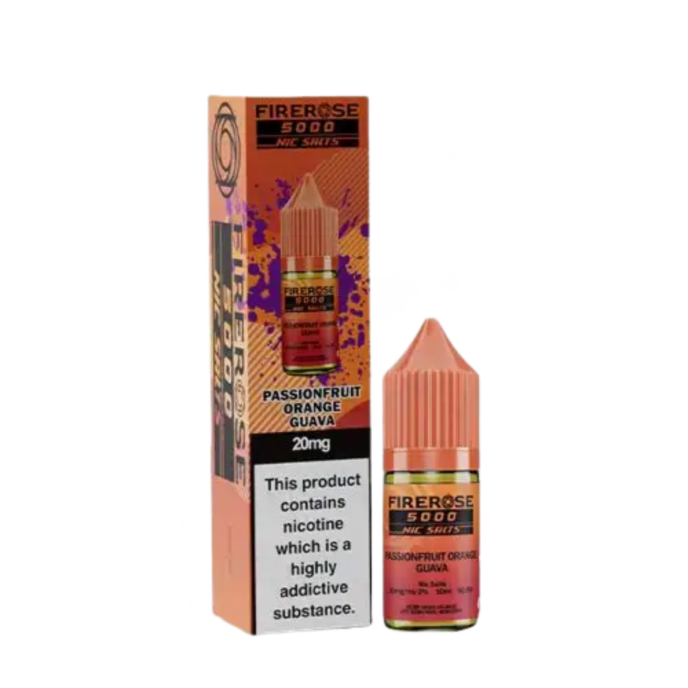 Firerose 5000 Nic Salt E-Liquid 10ml - Passion Fruit Orange Guava