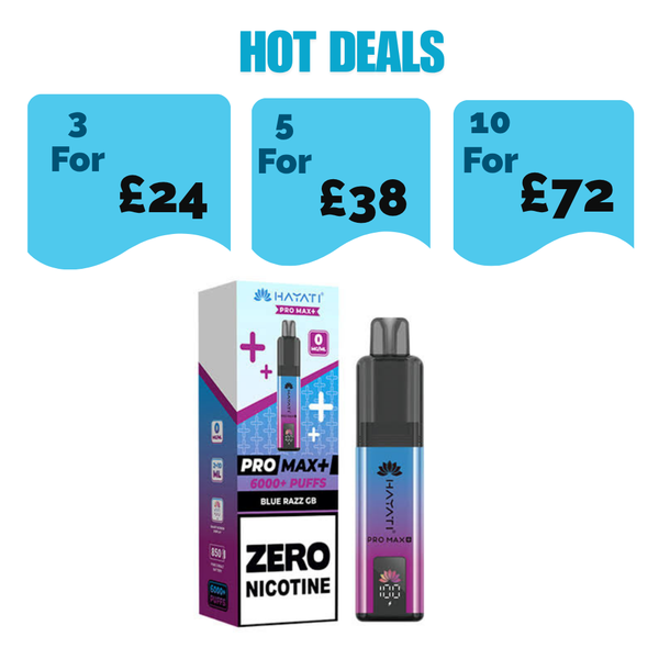 Hayati Pro Max Plus 6000 Prefilled Kit Zero Nicotine - £8.99  or 3 for £24