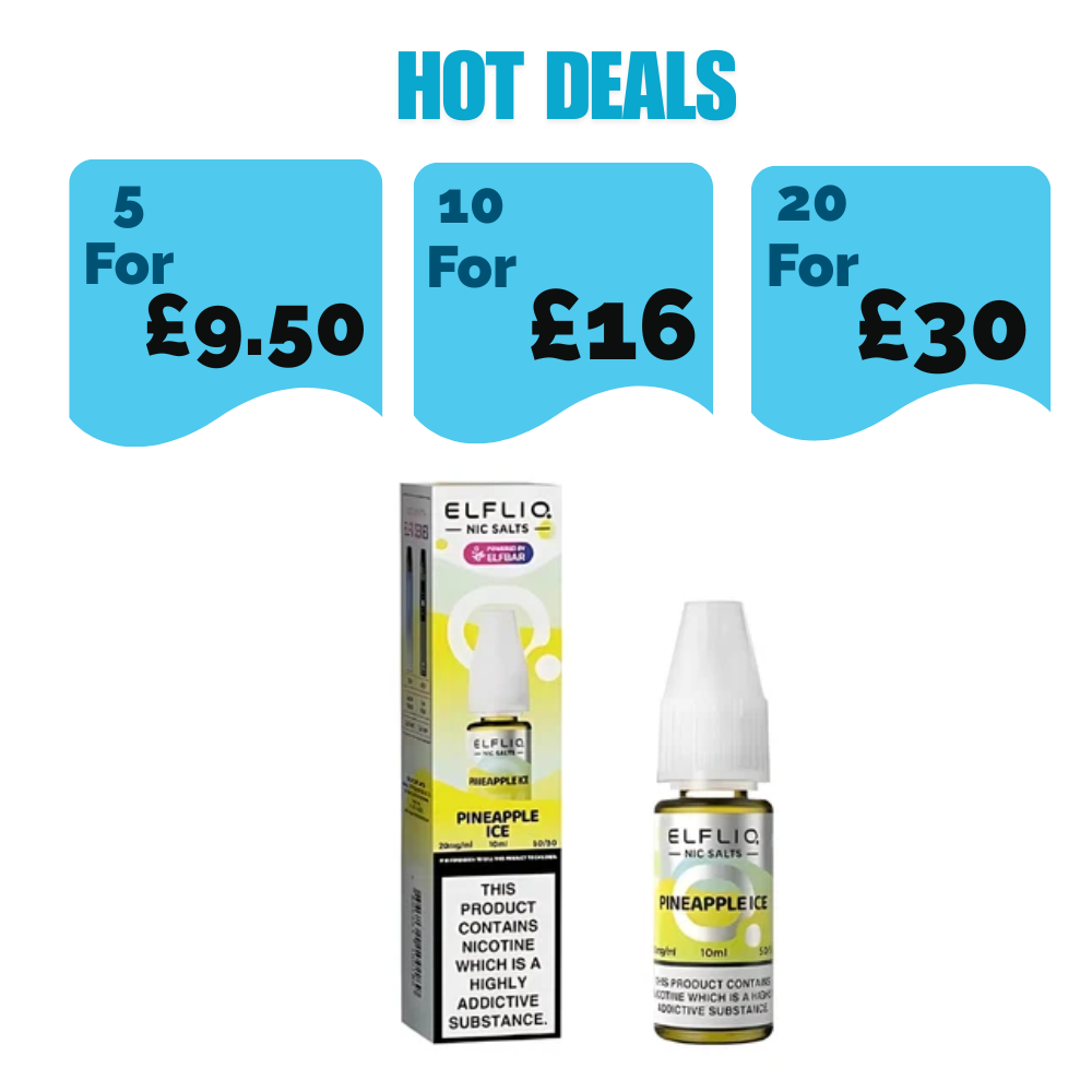 Elf Bar ElfLiq Pineapple Ice 10ml Nic Salt