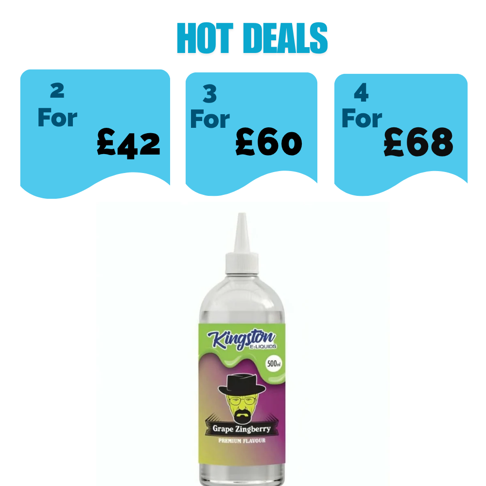 Grape Zingberry 500ml E-Liquid By Kingston