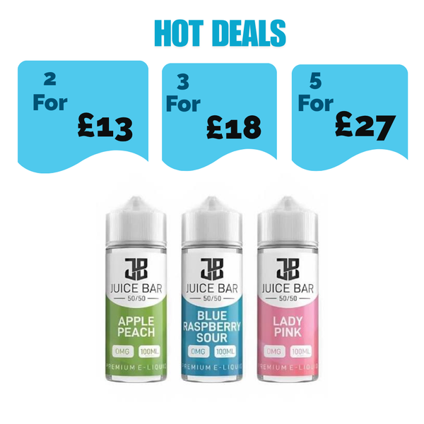 Juice Bar Shortfill 100ml E-Liquid - £6.99 or 3 for £18