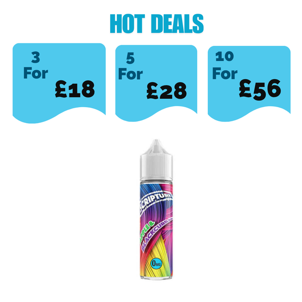 Scripture 50ML Eliquid Shortfill - £6.99 Or 3 for £18