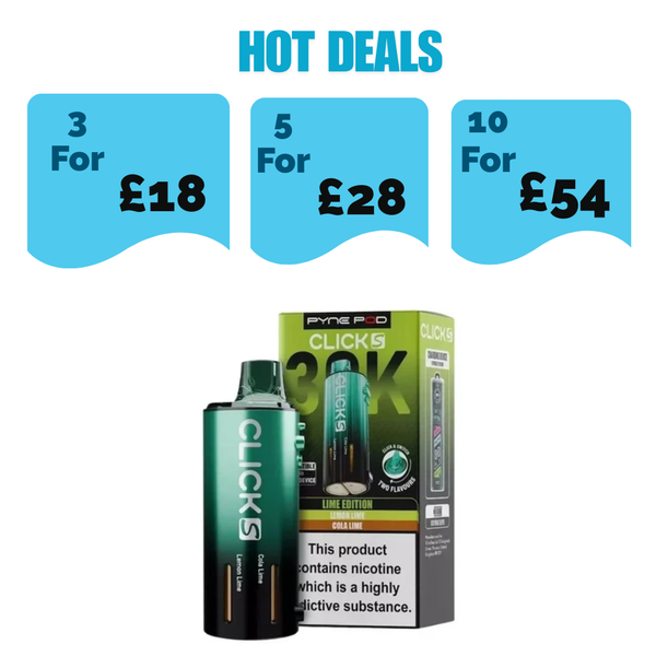 Pyne Pod Click S 30K Prefilled Pods - £6.49 or 3 for £15