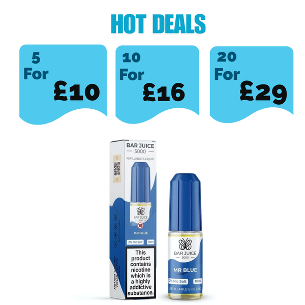 Bar Juice 5000 Nic Salt 10ml - Mr Blue