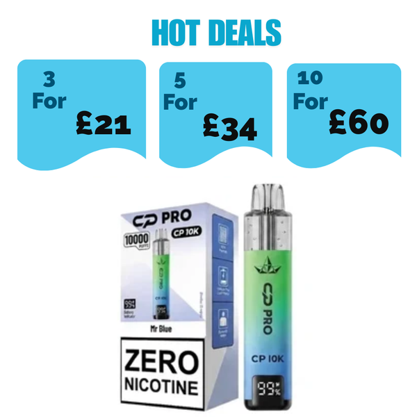 CP Pro CP10K Zero Nicotine (0mg) Prefilled Kit - £7.99 or 3 for £21