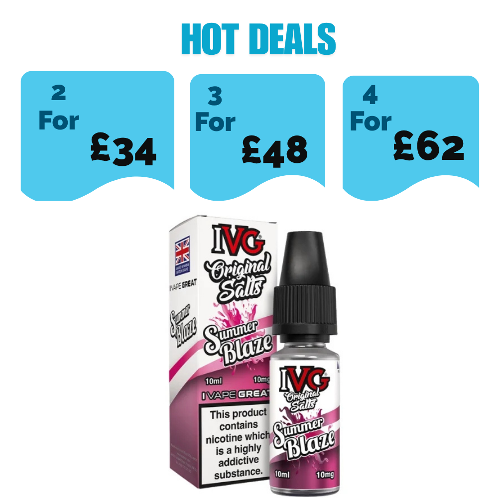 IVG Original 10ml Nic Salt Eliquid (Box of 10)