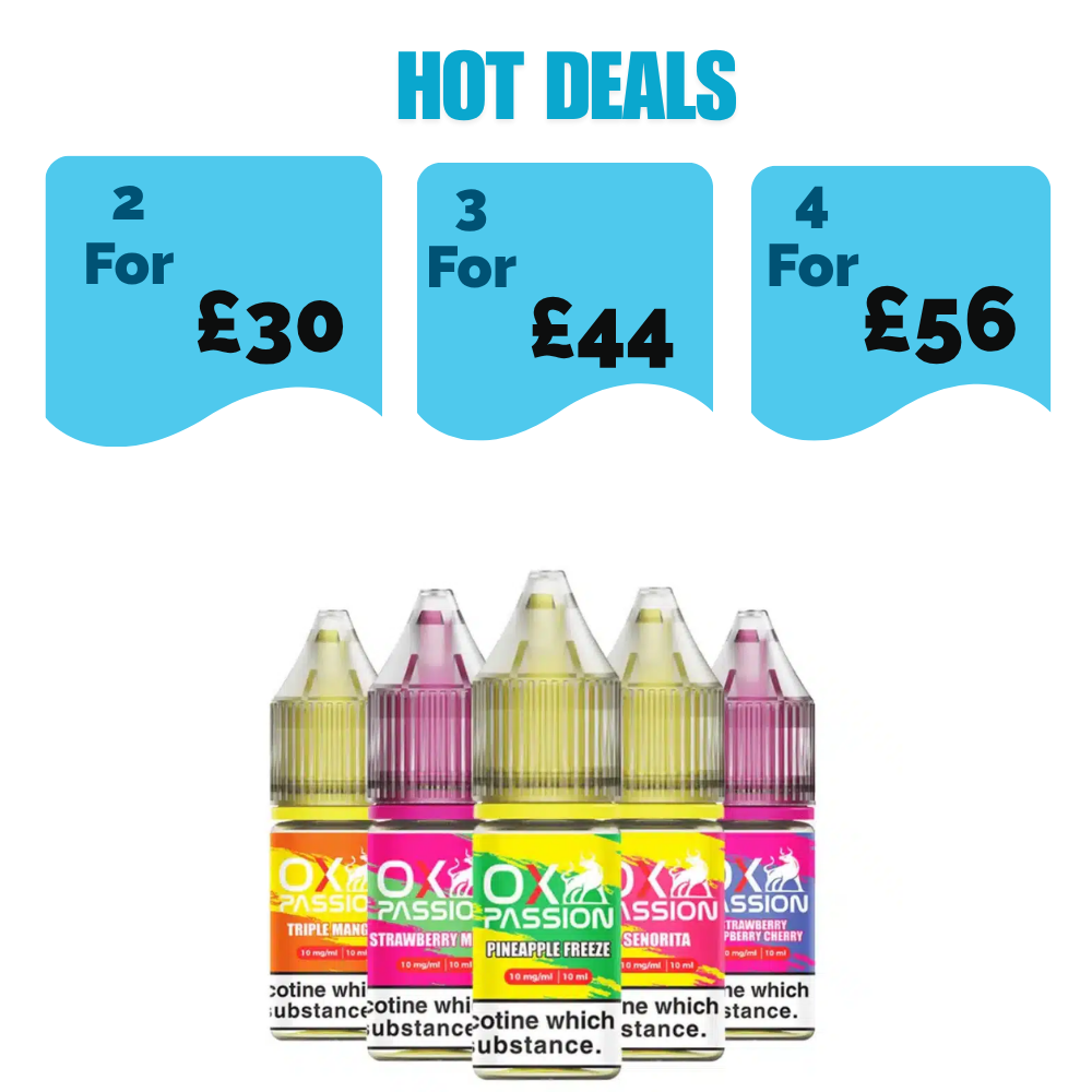Oxva OX Passion Nic Salt 10ml E-liquids Pack of 10