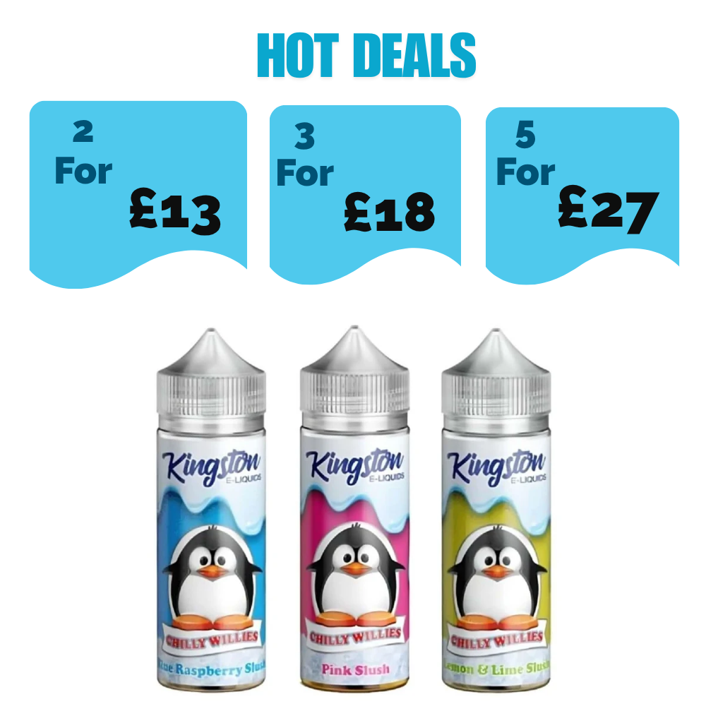 Kingston Shortfill 100ml E-Liquid | Chilly Willies Range