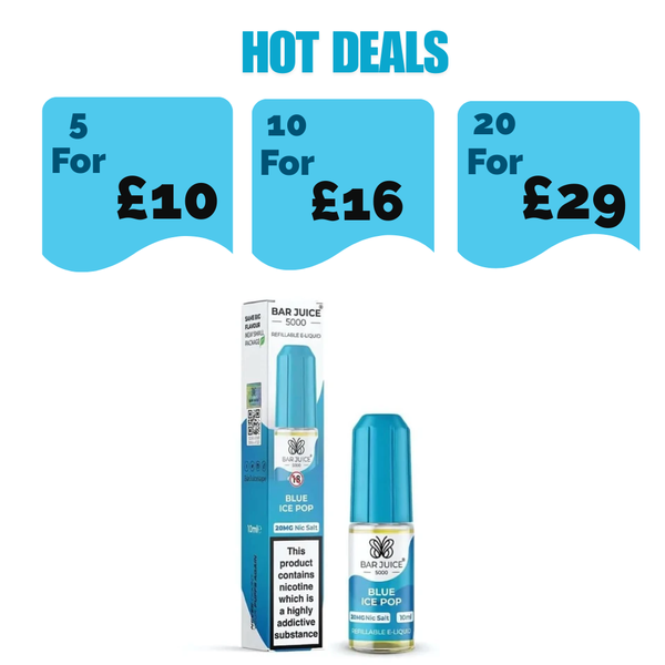 Bar Juice 5000 Nic Salt 10ml - Blue Ice Pop