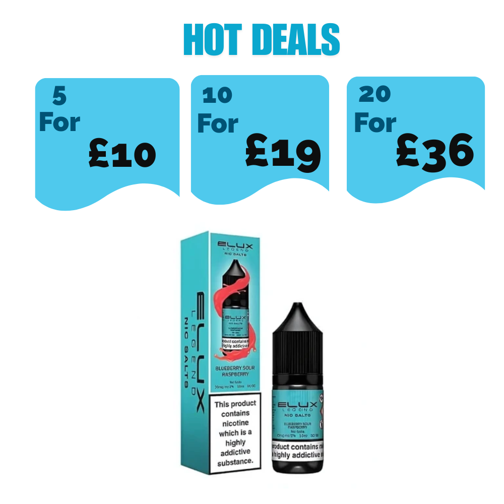 Elux Legend NIC Salt 10ml -Blueberry Sour Raspberry