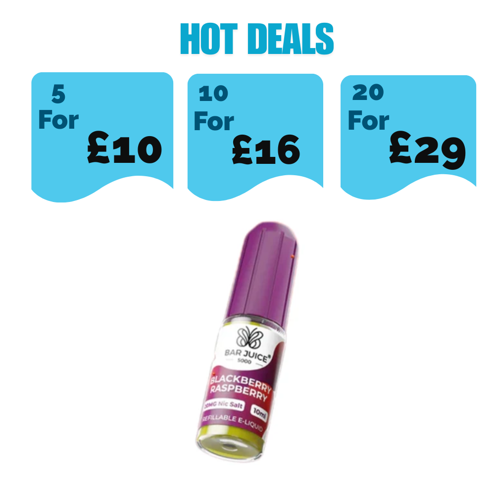 Bar Juice 5000 Nic Salt 10ml - Blackberry Raspberry