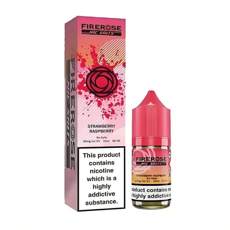 Firerose 5000 Nic Salt E-Liquid 10ml - Strawberry Raspberry