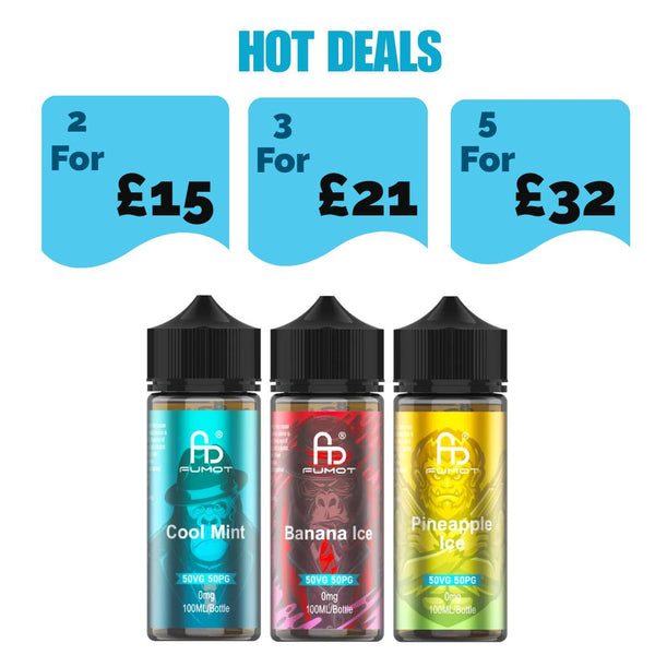 Fumot R&M 100ML Eliquid Shortfill - - £7.99 or 2 for £15