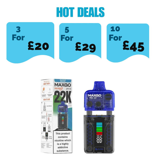 Relx Maxgo 22k Prefilled Pod Kit - £7.99 or 3 for £20
