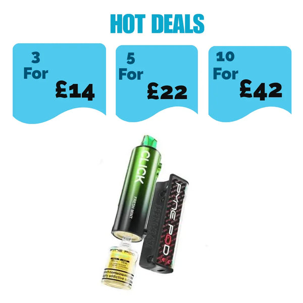 Pyne Pod Click 10k Replacement Pods - £5.49 Or 3 for £14