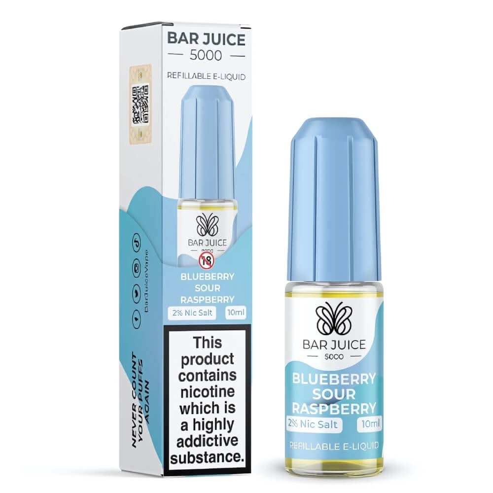 Bar Juice 5000 Nic Salt 10ml - Blueberry Sour Raspberry