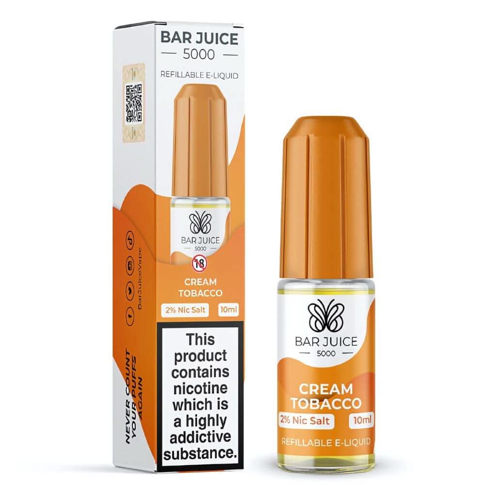 Bar Juice 5000 Nic Salt 10ml - Cream Tobacco