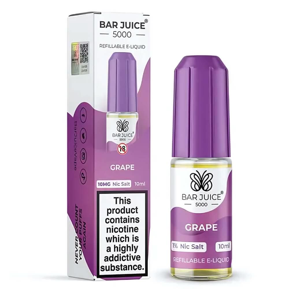 Bar Juice 5000 Nic Salt 10ml - Grape