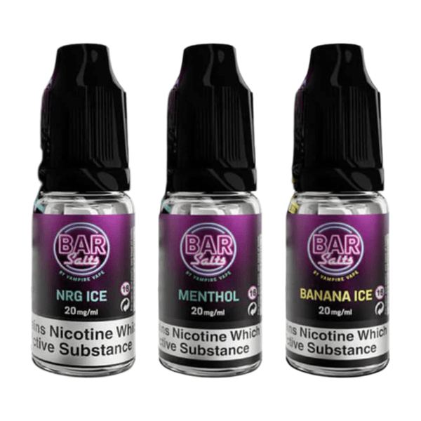 Bar Salts 10ml Nic Salt - Pack Of 10