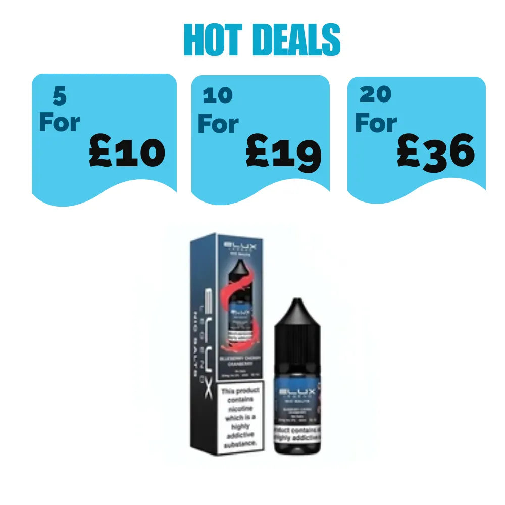 Elux Legend NIC Salt 10ml -Blueberry Cherry Cranberry