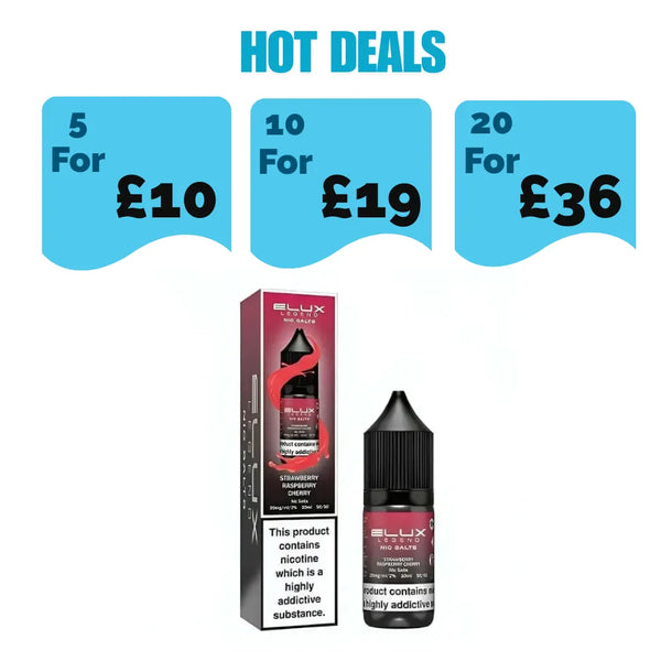 Elux Legend NIC Salt 10ml -Strawberry Raspberry Cherry