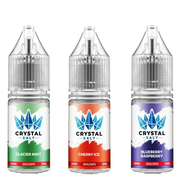 WGA Crystal Salt 10ml Nic Salts E-Liquids - Pack of 5