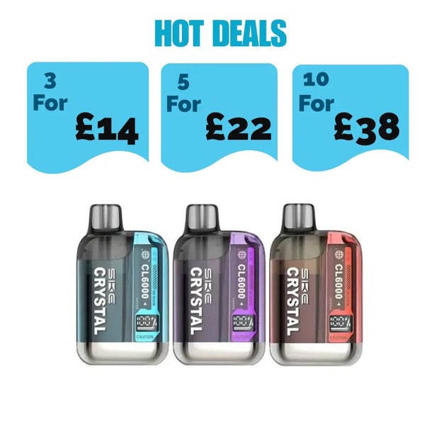 SKE Crystal CL6000 Prefilled Pod Kit - £7.99 or 3 for £14