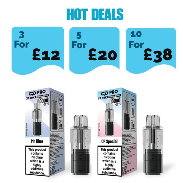 Crystal Pro CP 10K Prefilled Pods - £4.99 or 5 For £20