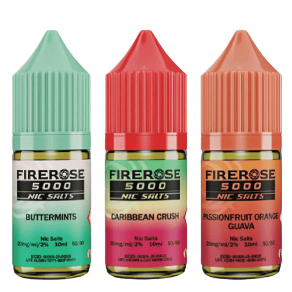 Elux FireRose 5000 Nic Salts 10ml - Pack Of 10